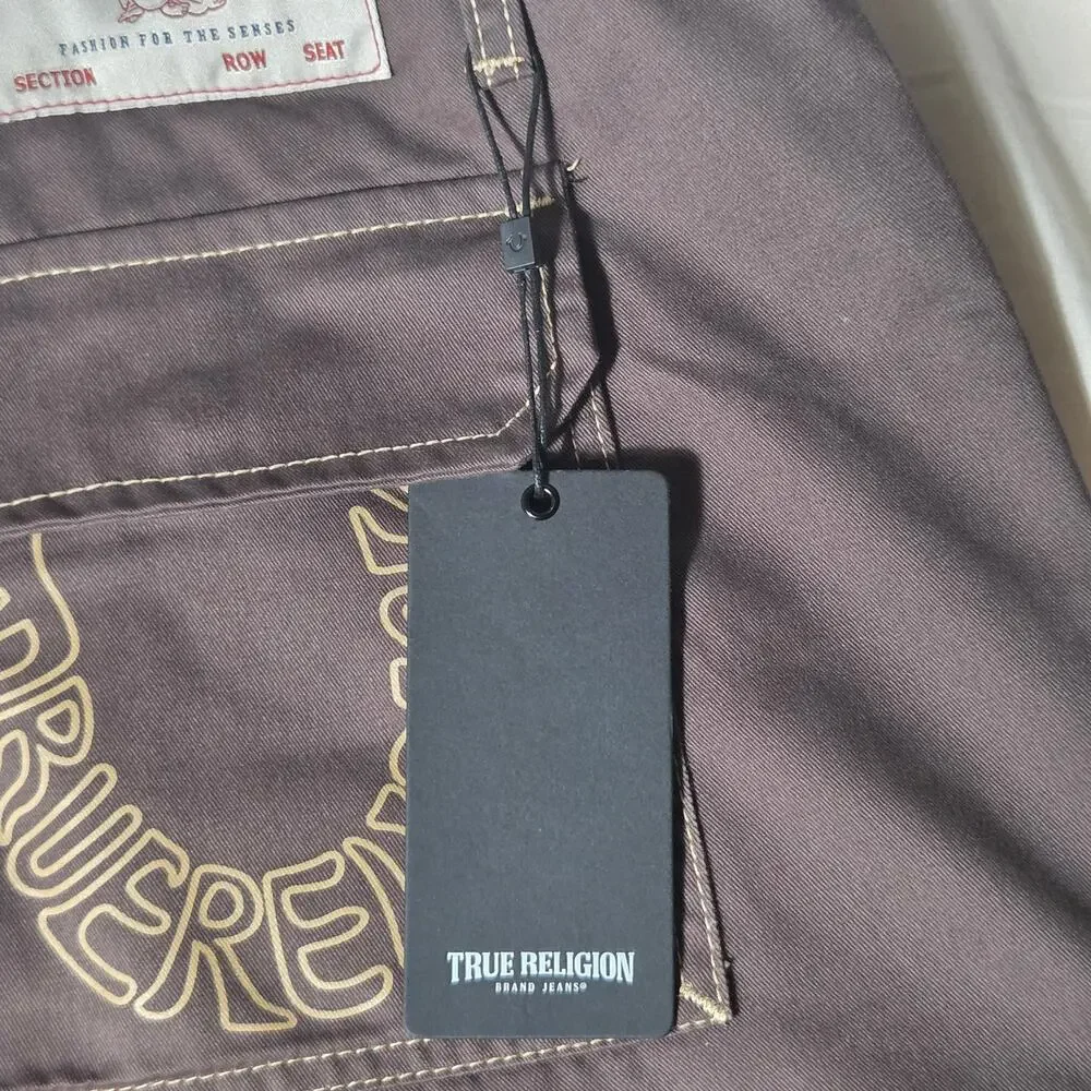 True Religion Cargo SN Pant HS Outline - Bracken Brown (Size 38x32) - NWT